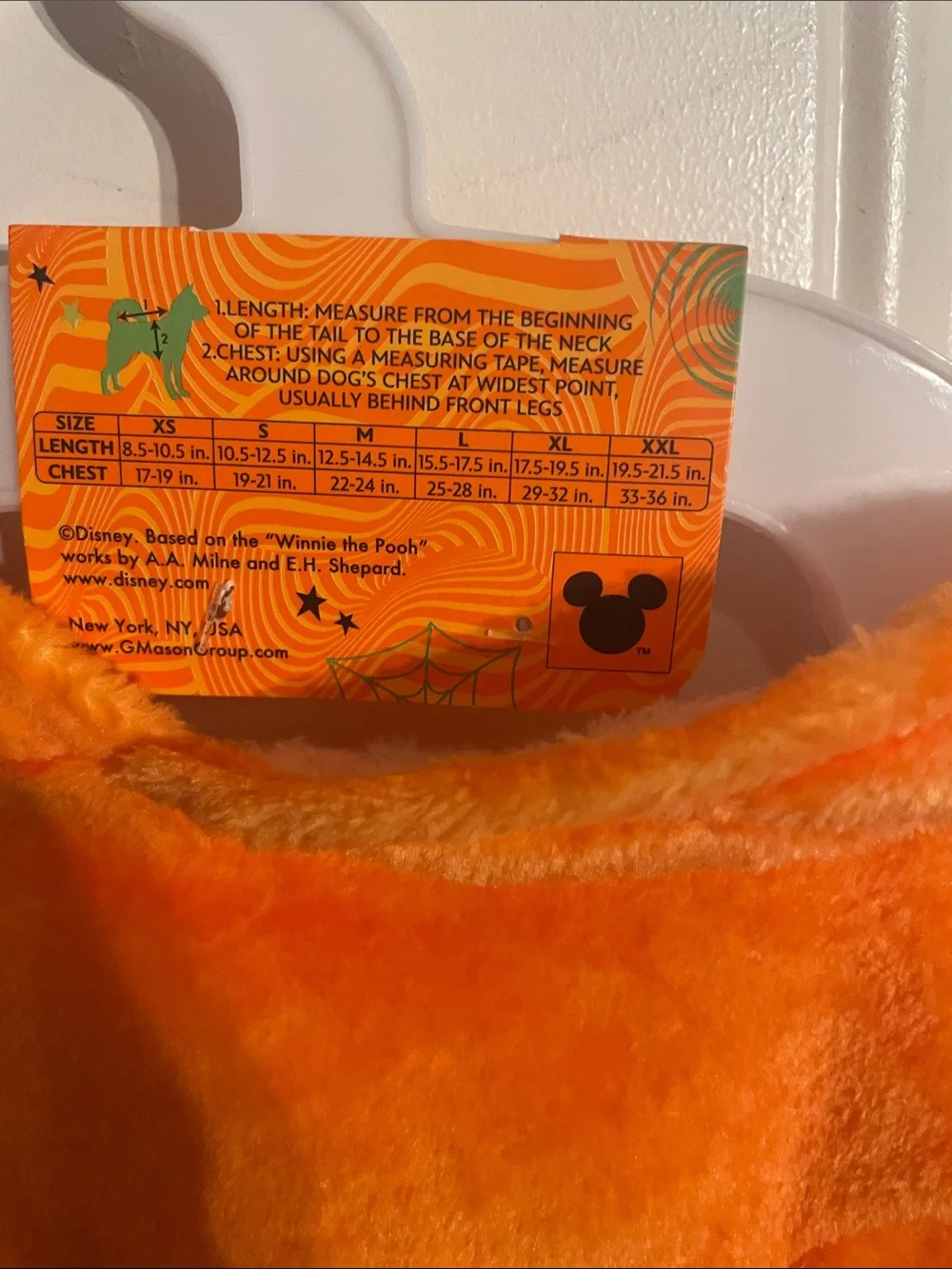Disney Tigger Orange dog Costume Hoodie Robe